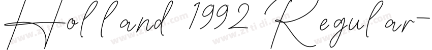 Holland 1992 Regular字体转换